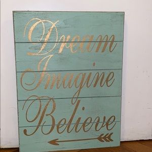 Wall Sign with Message